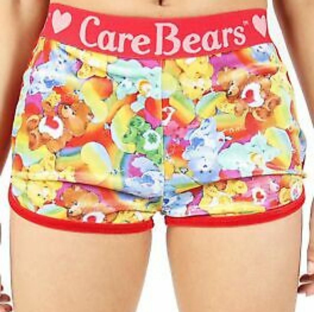 Care Bear Rainbow Colorful Velvet Nostalgic Shorts - Picture 6 of 6